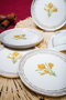 Hermia Mimoza 21 Juego de 6 Platos de Postre Multicolor, 21 cm